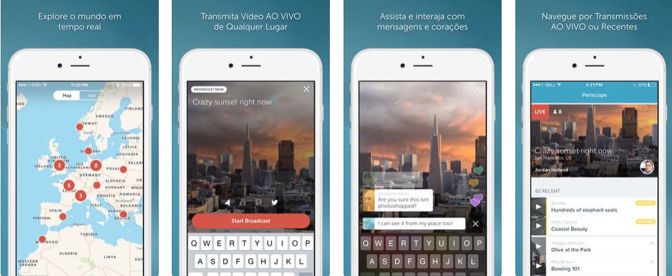 Tela Periscope iPhone - Dica App do Dia