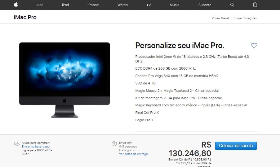 iMac Pro configuração máxima- Dica App do Dia