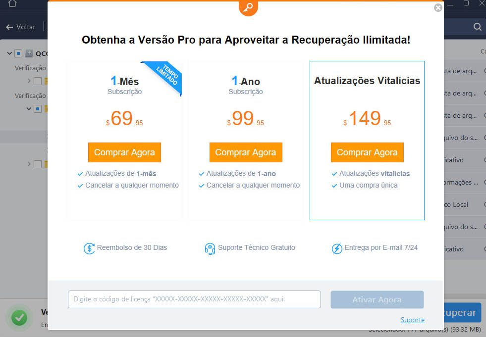 Planos disponíveis da versão Pro do EaseUs Data Recovery Wizard - Dica App do Dia 