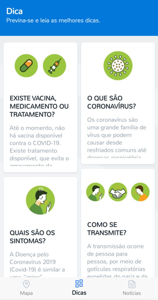 Principais dicas sobre o Coronavírus - Dica App do Dia.