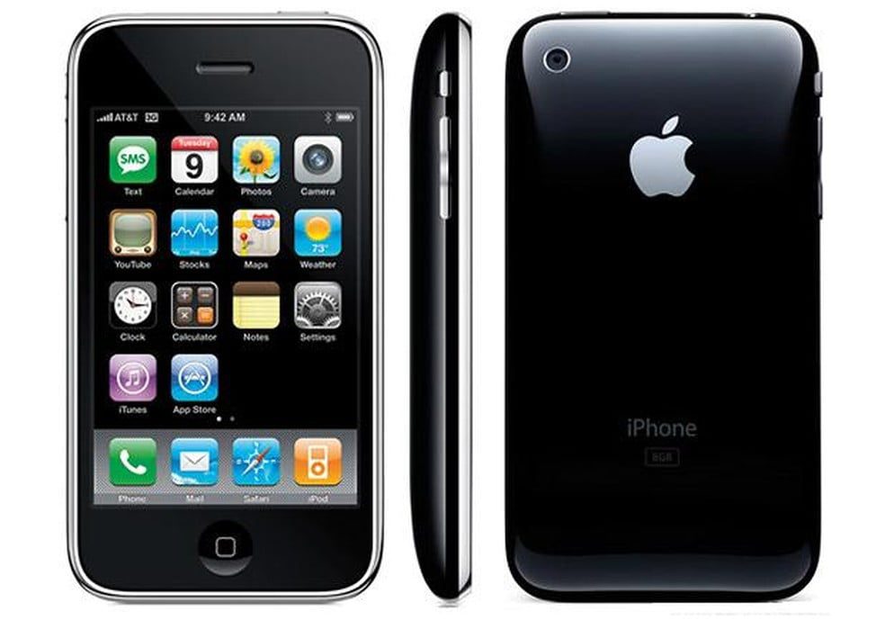 Modelo do primeiro iPhone lançado em 2007 - Imagem - Ilustrativa