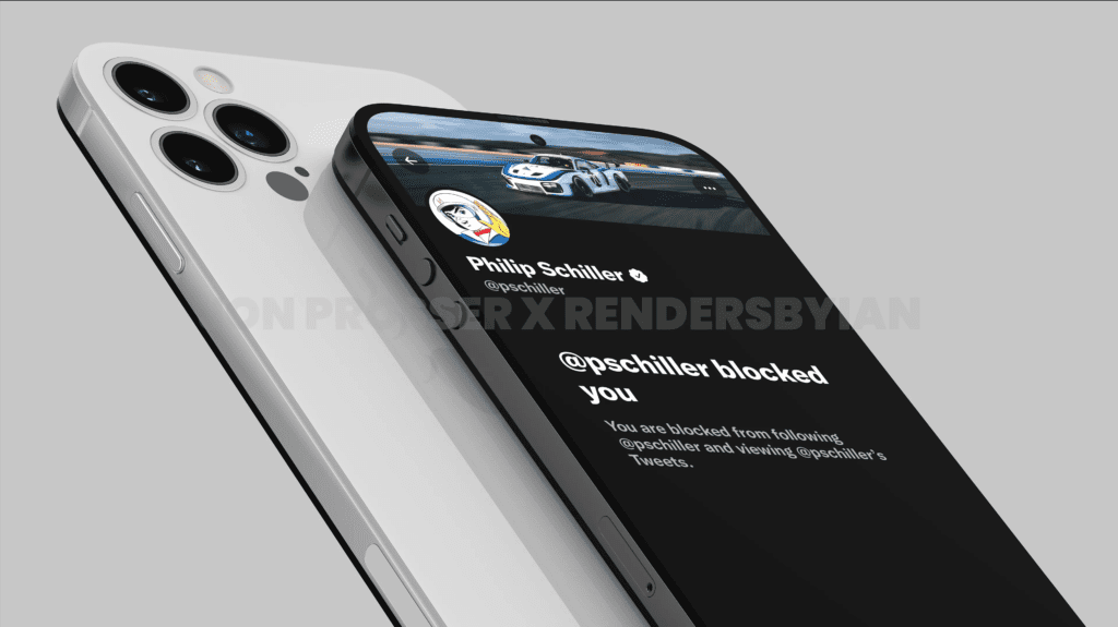 As primeiras renderizações do iPhone 14 de Jon Prosser sugerem um design sem entalhes e uma configuração de câmera nivelada.