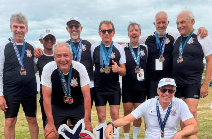 Corinthians conquista tricampeonato sul-americano de remo