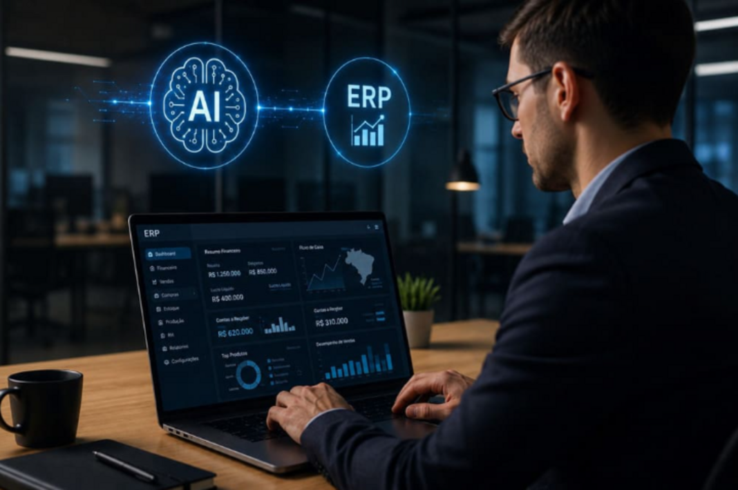 Uso de IA dobra em empresas brasileiras e impulsiona o ERP Uso de IA dobra em empresas brasileiras e impulsiona o ERP