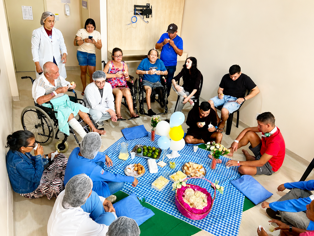 Hospital paraense promove piquenique para pacientes Hospital paraense promove piquenique para pacientes