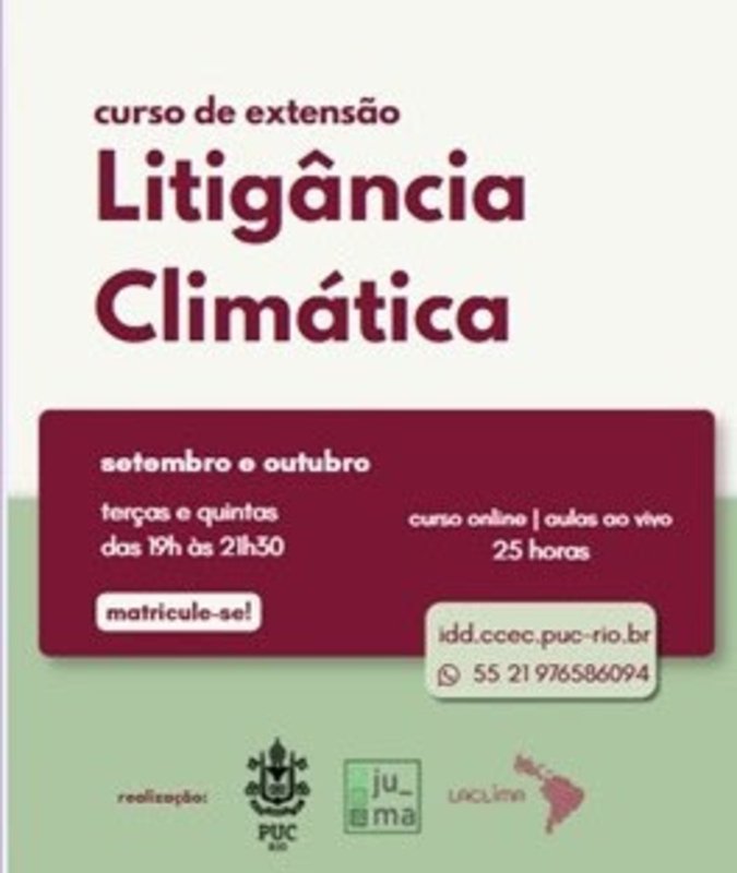 PUC-Rio e LACLIMA lançam curso inédito sobre o clima PUC-Rio e LACLIMA lançam curso inédito sobre o clima